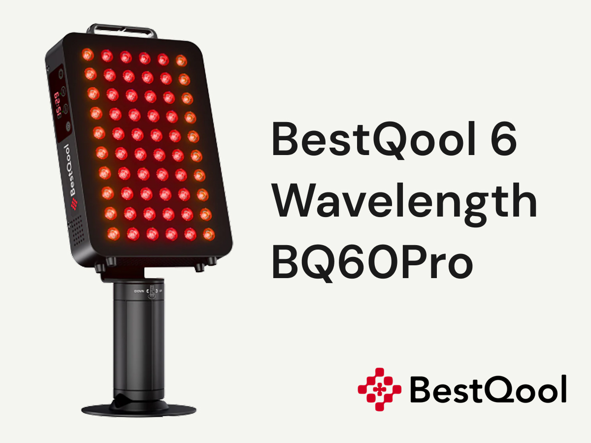 BestQool BQ60Pro 6-wavelength clamp red light therapy panel